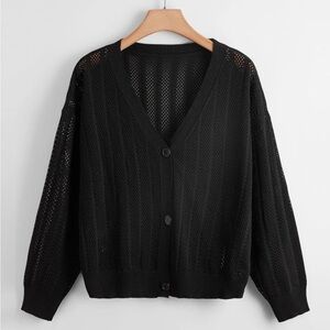 Knit Button Front Cardigan